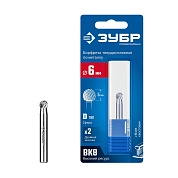 Борфреза сфероконическая 6х5х50 мм, тип D, хв-к 6 мм "ПРОФЕССИОНАЛ" (28803-6-5) ЗУБР