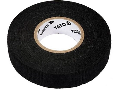 Лента изоляционная на тканевой основе для увязки кабелей 19х0,3мм 15м (YT-81500) YATO