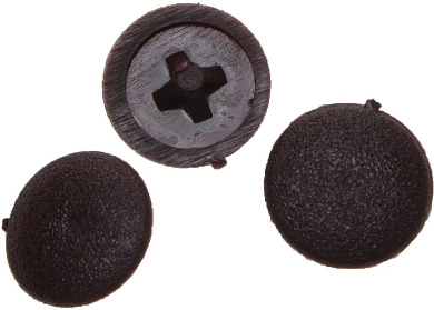 Заглушка декор. под шуруп, цвет кр-дерево, шлиц №2, 40шт. (4-308156-5) ЗУБР