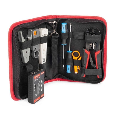 Набор для работ с сетевым кабелем LAN-8 серия ПРОФИ (90348) КВТ