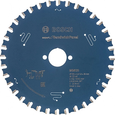 Диск пильный 190х30х2.0/1.6х36 Expert for Sandwich Panel (2 608 644 367) BOSCH