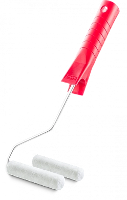 Валик меховой 100мм/6мм, туба 15мм, ворс 4мм, шерсть/полиэстер "Velur", 2шт. (0124-381510) HARDY