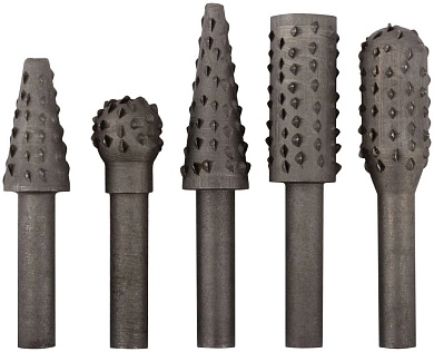 Шарошки стальные по дереву, 5шт. (F_36455) FIT