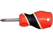 Отвертка " + ", PH2х38мм S2 HRC58 (YT-25928) YATO