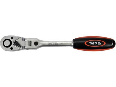 Трещотка с шарниром 1/2" T72 L290мм CrV6140 (YT-0327) YATO