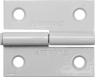 Петля дверная "MASTER" разъемная, цвет белый, левая, 50мм (37613-50-2L) STAYER