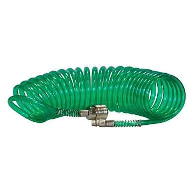 Шланг полиурет. спиральный 5 м, ф 6/8 мм c быстросъемн. соед. SKIPER PUH-60805