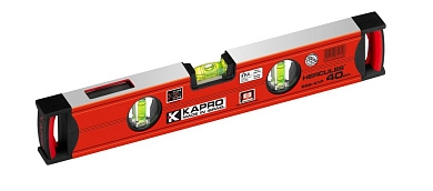 Уровень строительный Hercules 40см, (0,5мм/м, 3 колбы), быт., (986-41-40) KAPRO