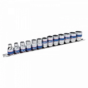 Набор головок 3/8" 7-19мм, 13пр., 12гр., на подвесе (3013MR) KING TONY