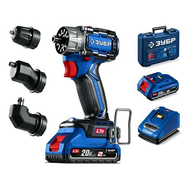 Дрель-шуруповерт комби аккум. DB-50-42-H3 (LMS) (20.0 В, 2 акк. х 4.0 A/h Li-Ion, 50 Нм, чем.) ЗУБР