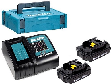 Аккумулятор 18В 2шт 1.5 А/ч Li-ion BL1815N + ЗУ DC18SD MakPac (197143-8) MAKITA