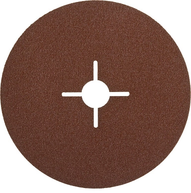 Круг шлифовальный фибровый 150х22 мм, P80, велкро осн., 5 шт. "ПРОФИ" (35585-150-080) ЗУБР