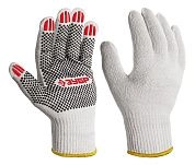 Перчатки ОПТИМА, L 9, х/б перчатки с ПВХ покрытием (11440-L) ЗУБР