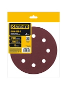 Круг шлифовальный на липучке DWH-180-S 180мм, Р80, 8 отв., 5 шт. (35682-080) STEHER