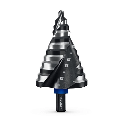 Сверло ступенчатое, 12 ступеней, 6-52мм, BLACK FORCE (29671-6-52-12) ЗУБР