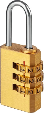 Замок навесной кодовый мини 29х21х10мм, 3 диска, Профессионал (37118-1_z02) ЗУБР