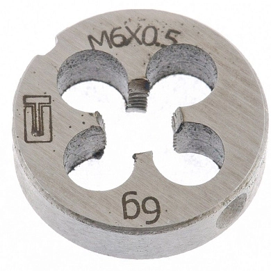 Плашка метрическая М6 х 0,5 мм (77015) СИБРТЕХ