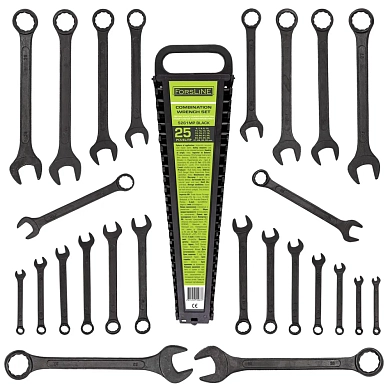 Набор ключей комбинированных 25пр. (6-28, 30, 32мм)(FL-5261MP BLACK) ForsLine