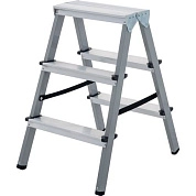 Лестница-стремянка стальная двухсторон. алюм/ступ NV1140 (3 ступ. 66/71см, 3.4кг) Новая Высота