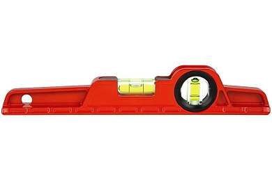 Уровень строительный 25см, (0,5мм/м, 2 колбы), быт., (724-25) KAPRO