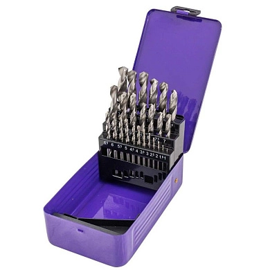 Набор сверл по металлу 1.0-13.0 мм, HSS, 25шт. (MT-924U25) MEGATOOLS