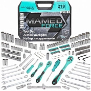 Набор инструмента автомобильного (1/2", 3/8", 1/4") 218пр. (MF-42182-5) MAMEDFORCE