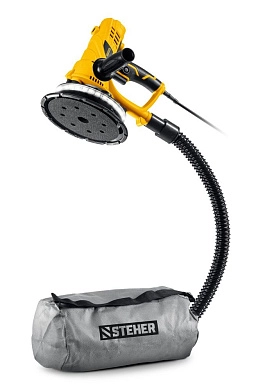 Шлифмашина для стен DWH-900 (900В, диск 180мм/8 отв., кор.) STEHER