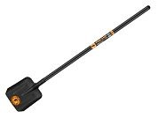 Лопата совковая глубокая с ребрами жесткости с удлин. дерев. черенком 28*23*145см (1521-Ч) FINLAND