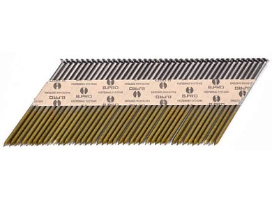 Гвозди ленточные для пневмопистолета 75мм х d2.8мм угол 34 градуса (3000шт.)(72012) VOREL