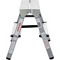 Лестница-стремянка стальная двухсторон. алюм/ступ NV1140 (2 ступ. 44/48см, 2.3кг) Новая Высота фото2