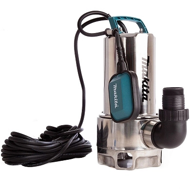 Насос электр. PF 1110 (1.1кВт, 250л/мин, погруж., глуб. 5м, фракция 5мм, чист. вода) MAKITA