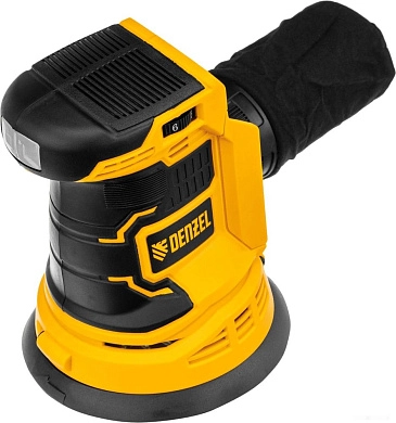 Эксцентриковая шлифмашина аккум. COS-125-0, 18В Li-Ion Denzel