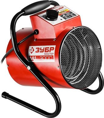 Пушка тепловая электрическая ЗТП-М1-3000 (3 кВт 230 м3/ч 230В) ЗУБР