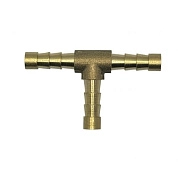 Штуцер пневматический T-образный "елочка" 10мм (латунь) (HD-B1286-10) H-D
