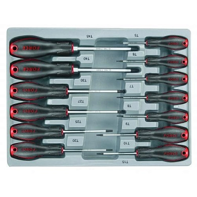 Набор отверток TORX, T5-T15, 13пр., (2137) FORCE
