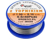 Припой для пайки Sn60Pb40, 1,5мм/100г (76814) CYNEL