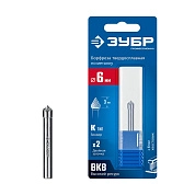 Борфреза зенкерная 6х3х48 мм, тип K, с вершиной 90°, хв-к 6 мм "ПРОФЕССИОНАЛ" (28809-6-3) ЗУБР