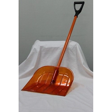 Лопата снеговая из поликарбоната, с алюм. черенком и ручкой, 435*380мм (ПК-3-О) CARBOLUX