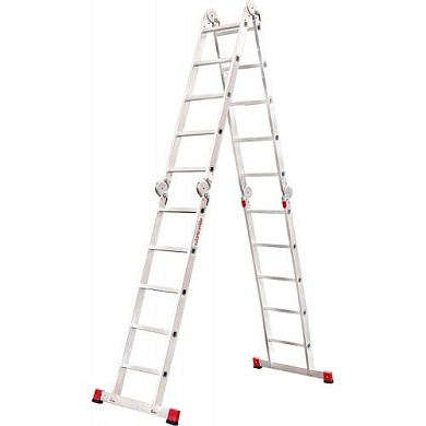 Лестница-трансформер алюм., серия NV332 (4х5 ступ., 147х252см, 555см, 16.8кг) (3320405) Новая Высота