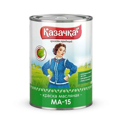 Краска МА-15 "Казачка" желтая 1,9 кг