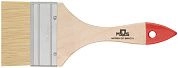 Кисть плоская 75мм, натур. cветлая щетина, дер. ручка (F_00707М) MOS