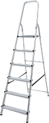 Лестница-стремянка алюм., серия NV1110 (6 ступ. 126/197 см, 4.8 кг) (1110106) Новая высота