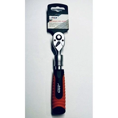 Трещотка 1/4", 72 зуб., телескопическая, L=170-220 мм, CrV (HD-0297) H-D