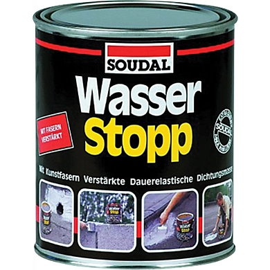 Мастика гидроизоляционная кровельная  Wasserstop 4 кг, SOUDAL