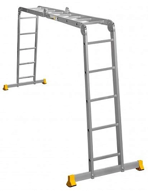 Лестница-трансформер шарнирная T4 (2х5 ступ. 263/522см, 15.8кг) АЛЮМЕТ