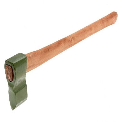 Колун кованный, в сборе, 1700/2050 г, деревянное топорище, 600 мм (21842) Сибртех