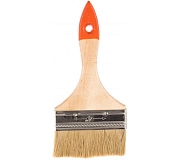 Кисть плоская 100 мм натуральная щетина, деревянная ручка (824455) Sparta