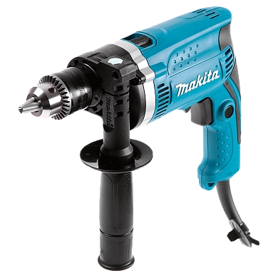 Дрель ударная HP1630 + набор свер. 9шт. (710 Вт, до 16 мм в бетоне, 1 скор., патрон ЗВП, кор.) MAKITA