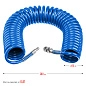 Шланг спиральный воздушный, с фитингами рапид 15 м, 6х8 мм, 15 бар (6473-15) ЗУБР фото5