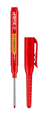 Маркер перм., красный, ø3 мм, L=45мм, для отверстий "Колибри-45" (06339-3) ЗУБР